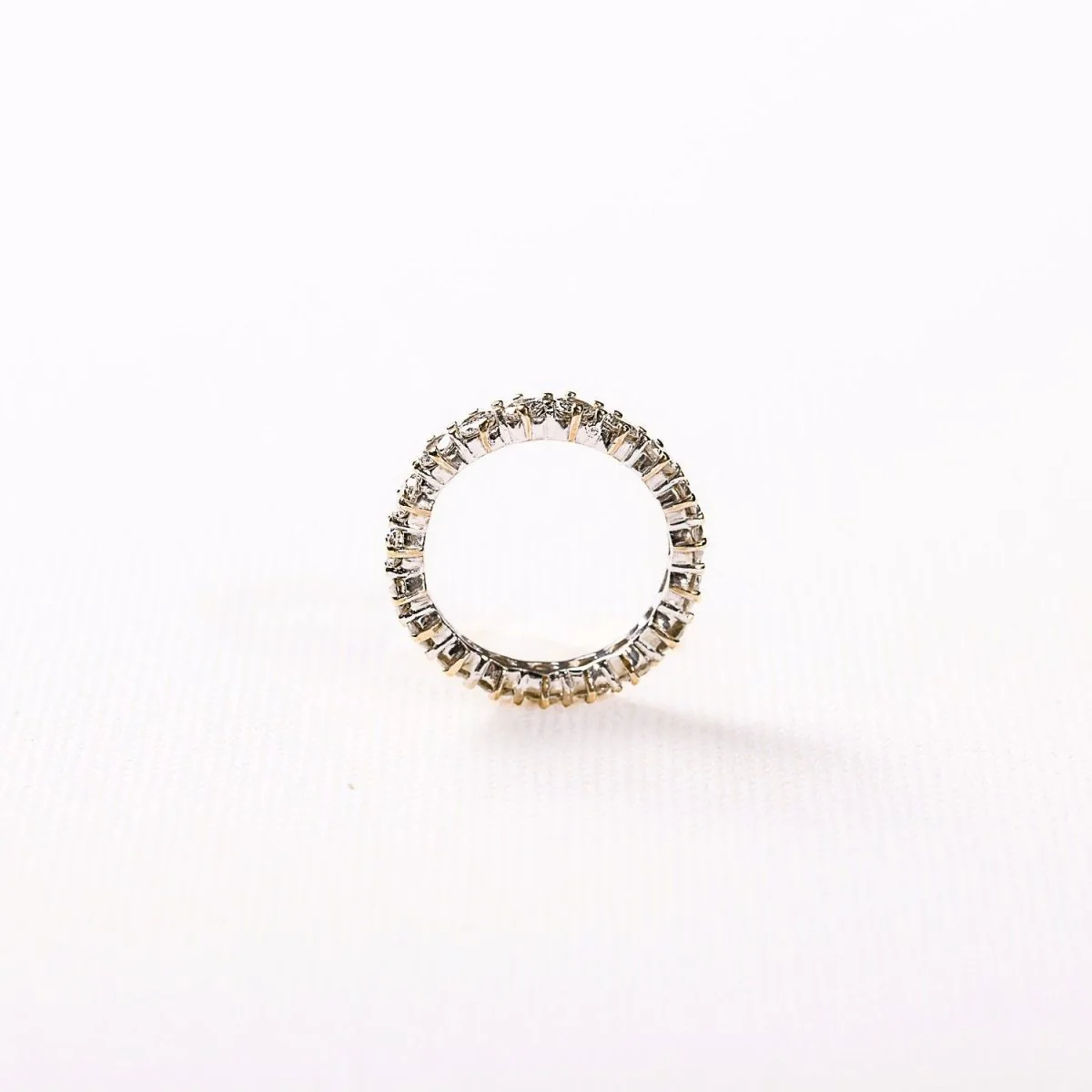 Ring Alliance in yellow gold, white gold and diamonds - Image 4