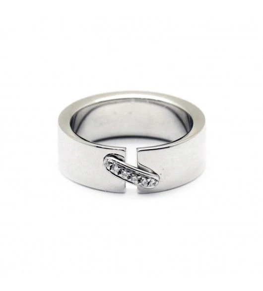 Ring Chaumet links in white gold and diamonds