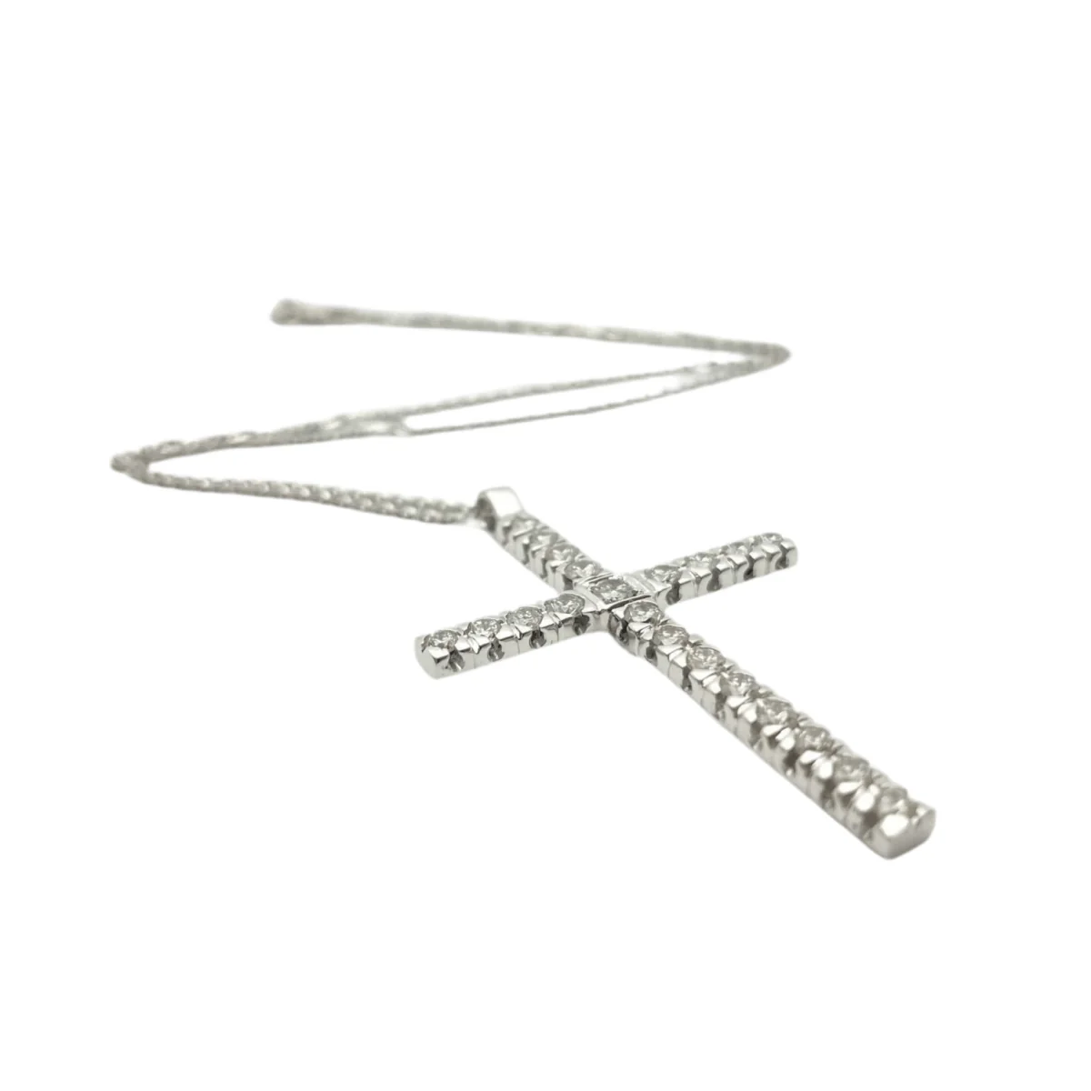 Necklace at white gold and diamonds - Image 3
