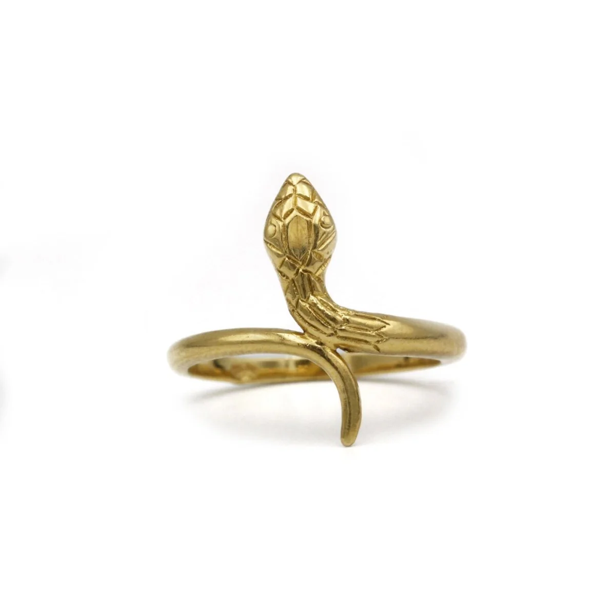 Ring Snake in yellow gold