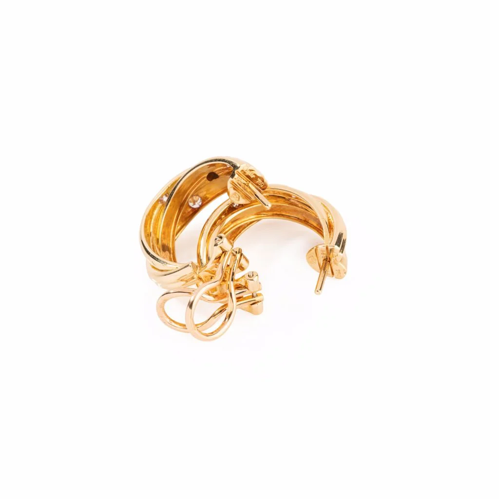 CARTIER earrings, “trinity stars collection” in yellow gold - Image 4