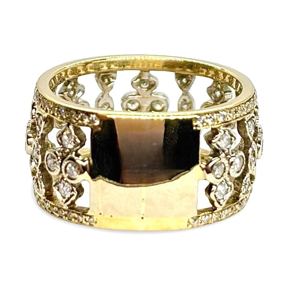 Ring Headband in yellow gold and diamonds - Image 4