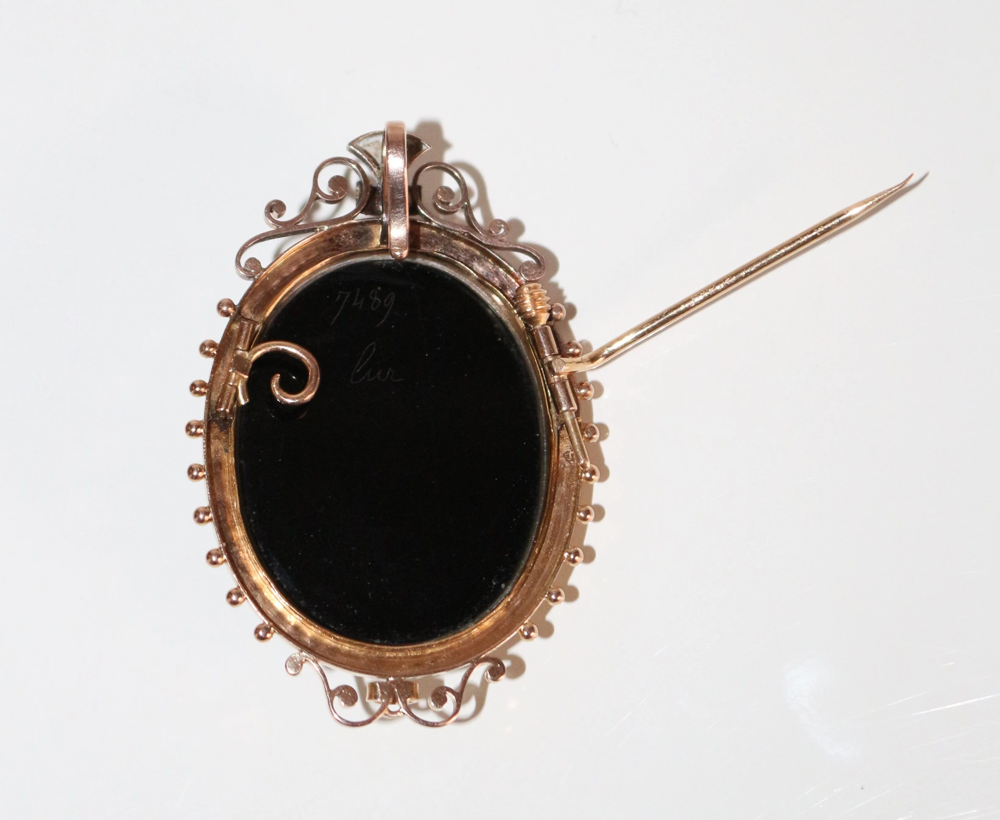 Napoleon III Cameo Brooch On Onyx - Image 2