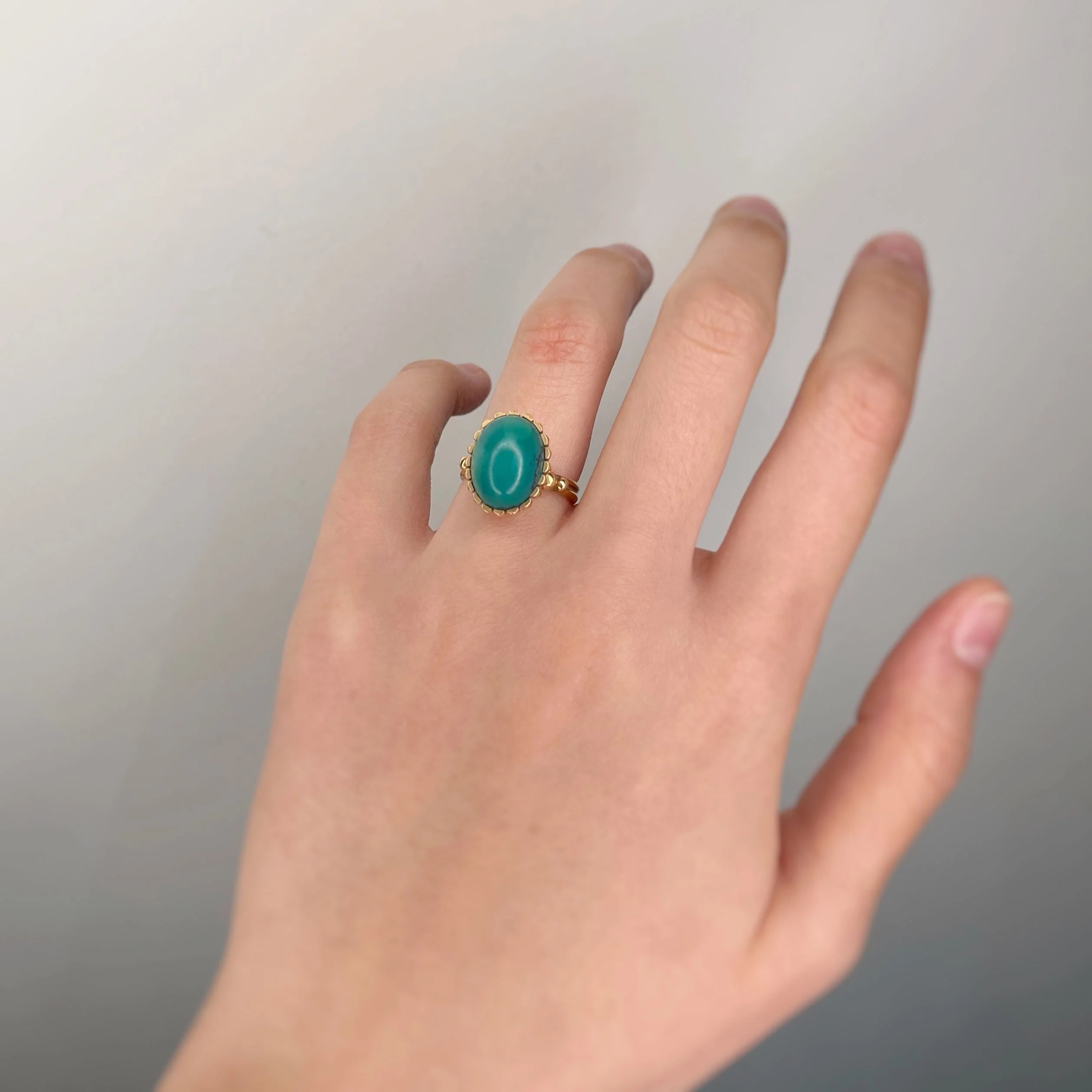 Ring Gold Turquoise - Image 2