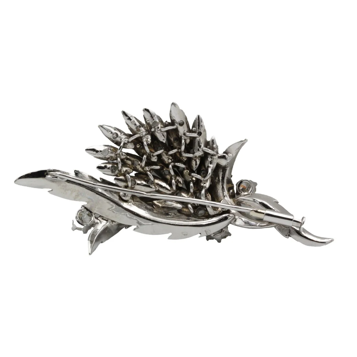 Brooch at white gold and diamonds - Image 3