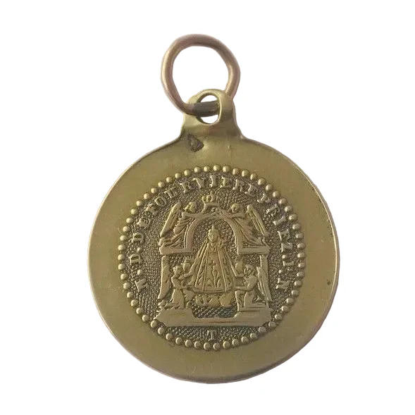 Medal in yellow and rose gold