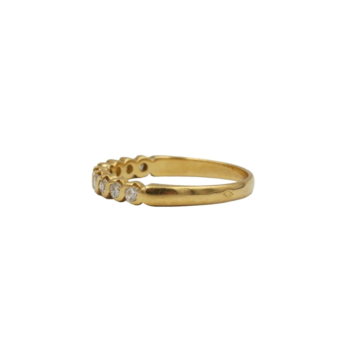 Half-Eternity Band - Yellow Gold & Diamonds - Image 2