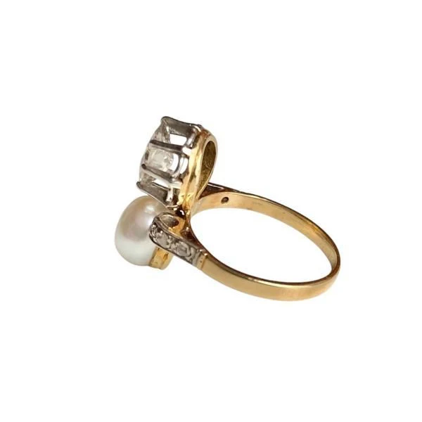 Ring Toi & Moi Belle Epoque in yellow gold 18k and paltinium - Image 5