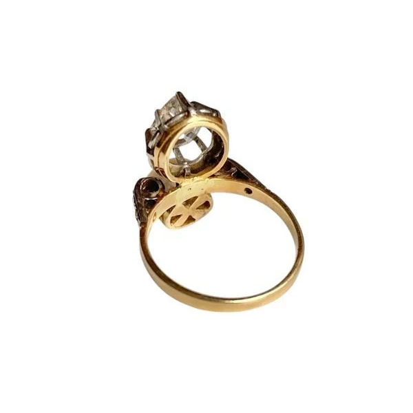 Ring Toi & Moi Belle Epoque in yellow gold 18k and paltinium - Image 7