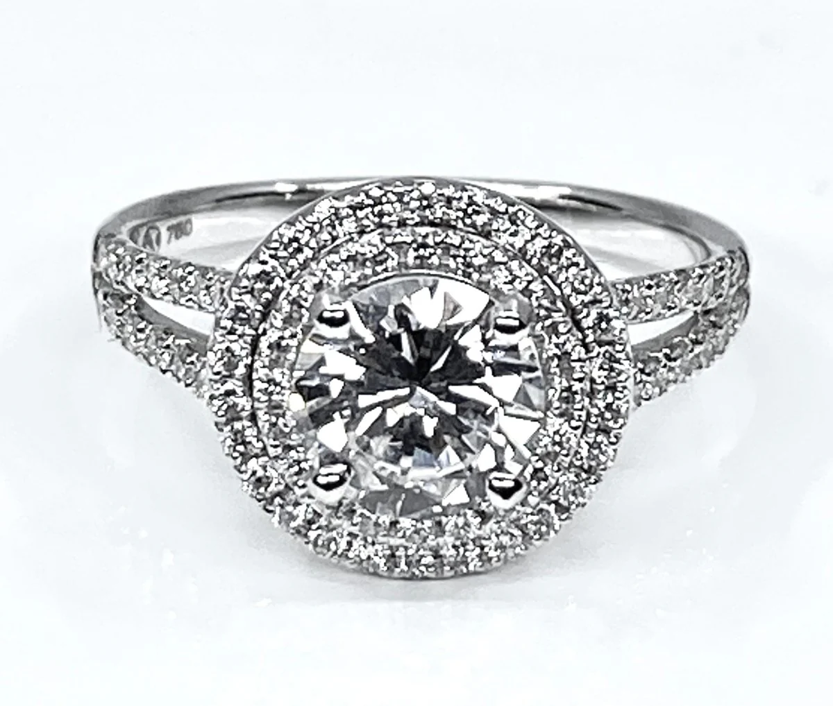Ring in 18-karat white gold, 0.97-carat E-color diamond - Image 11