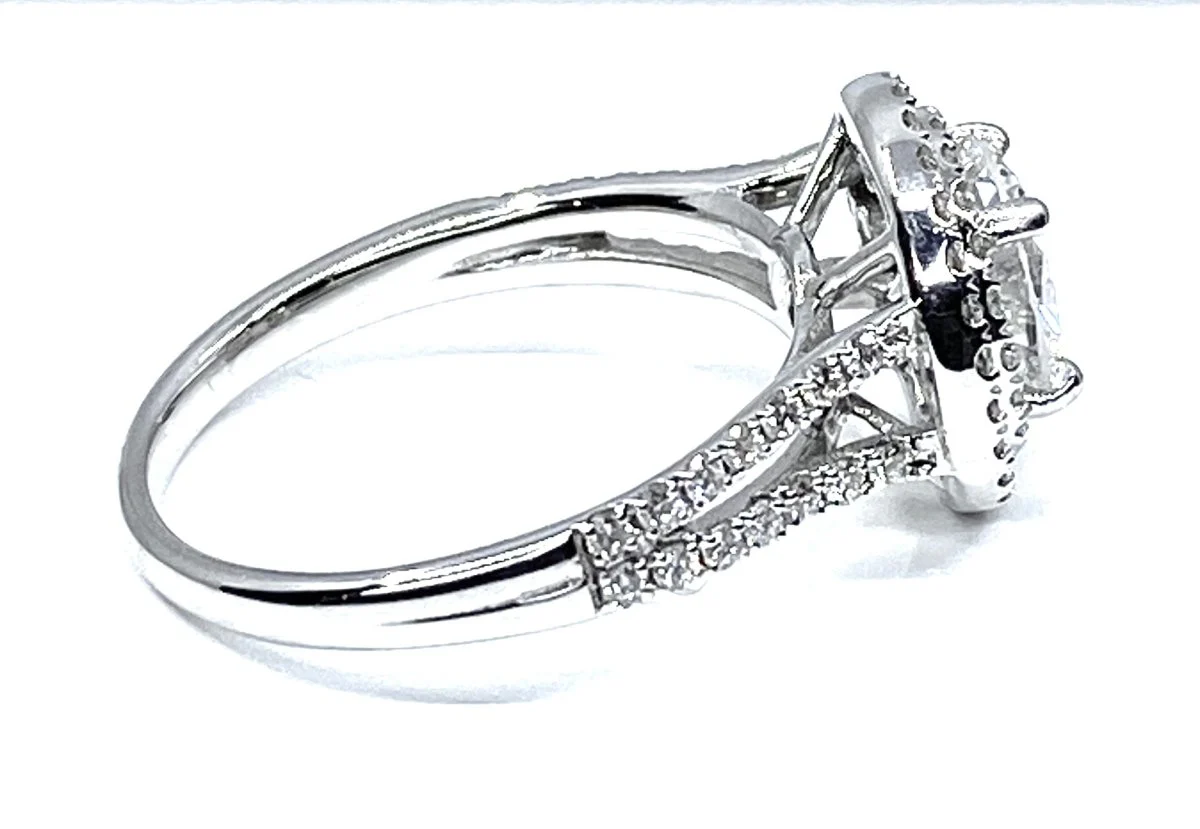 Ring in 18-karat white gold, 0.97-carat E-color diamond - Image 7