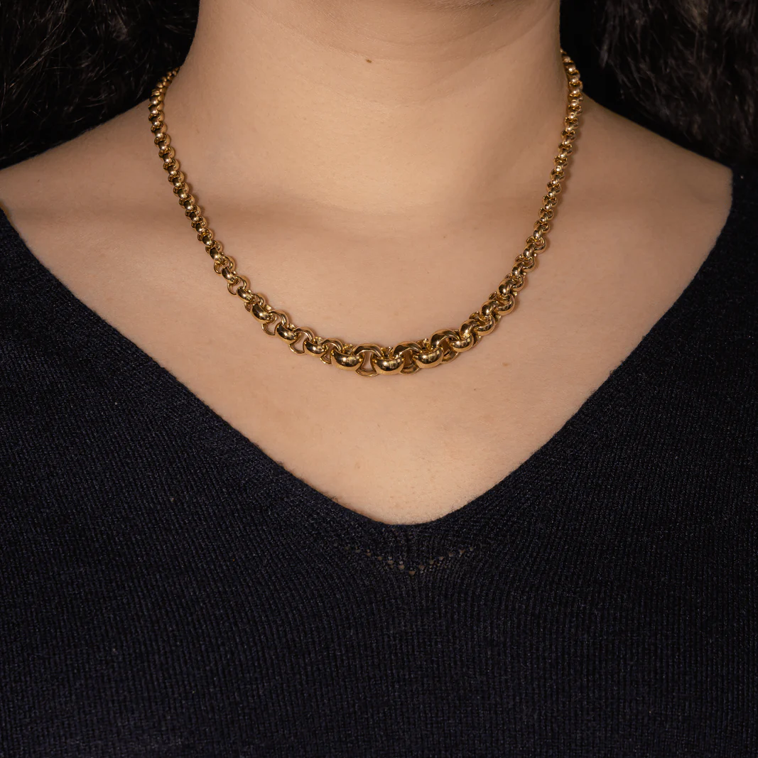 Necklace Mesh in yellow gold - Image 2