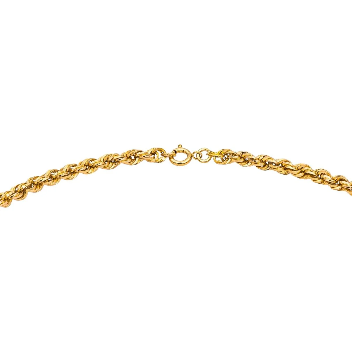 Necklace twisted knit in yellow gold - Image 5