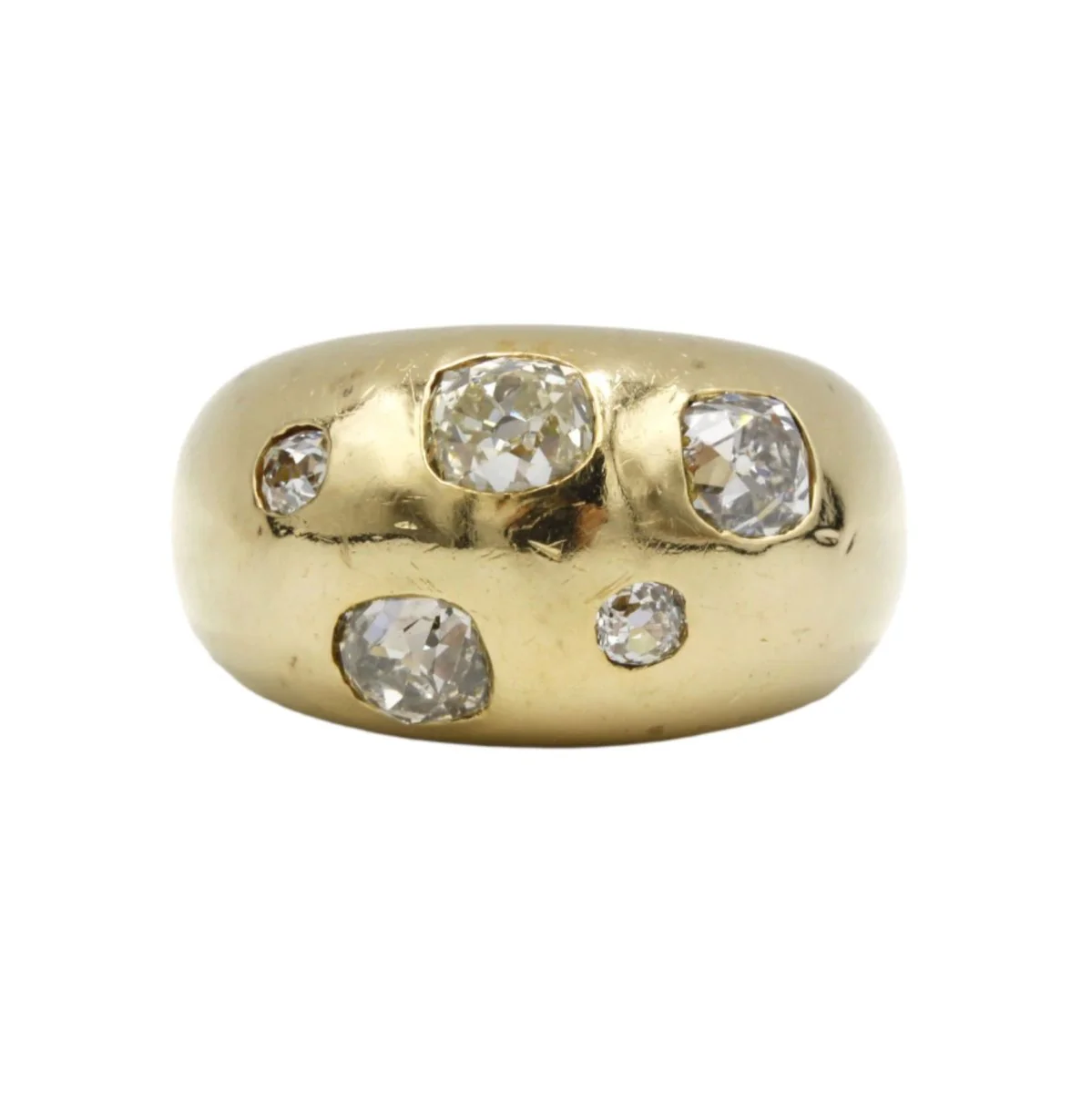Ring Rush in yellow gold and diamonds