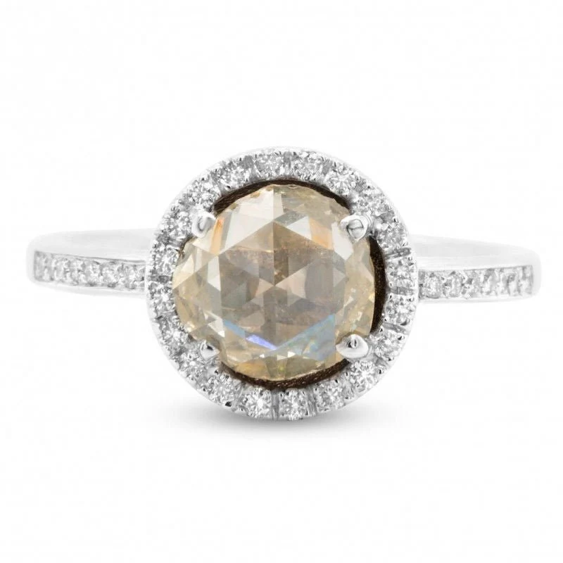 White gold diamond ring