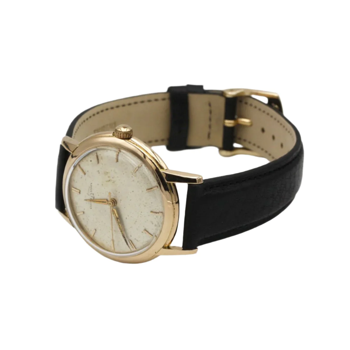 ULYSSE NARDIN Automatic Watch in yellow gold and leather - Image 2