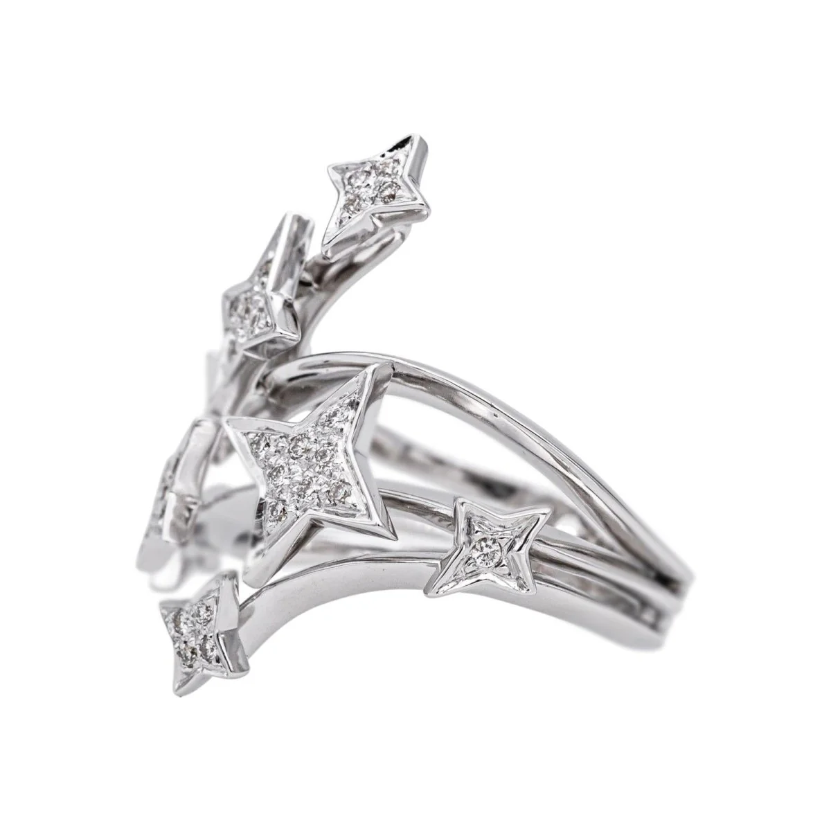 Ring in white gold and diamond - Image 4