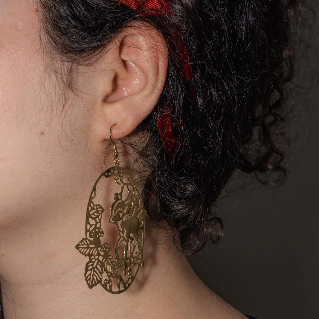 Earrings Pending in yellow gold - Image 2