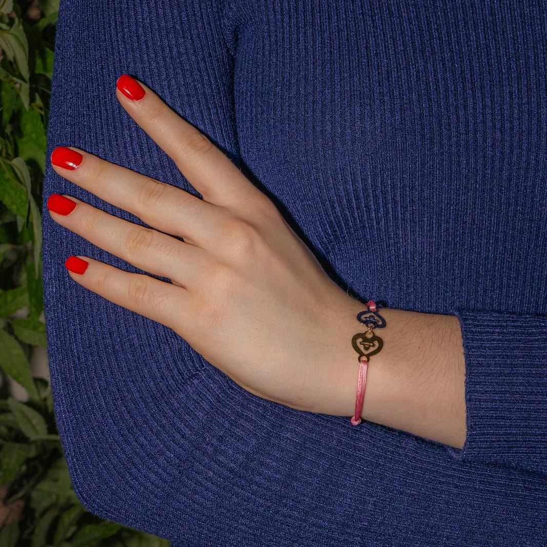 Bracelet Soft O.J. PERRIN "Légendes" in yellow gold and white gold - Image 2