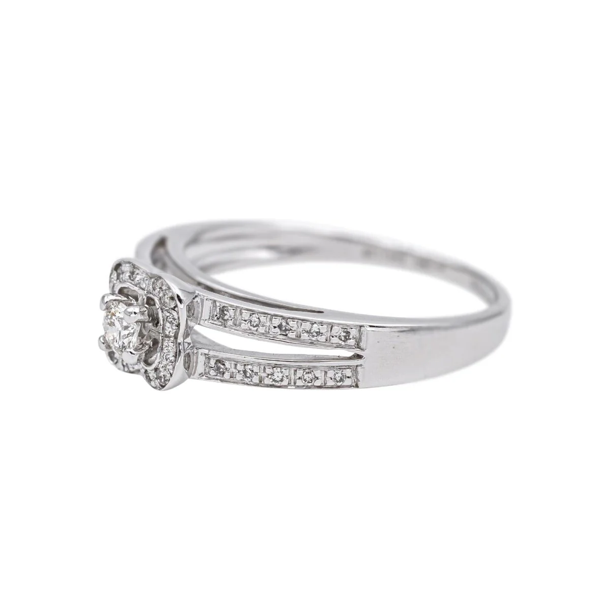 MAUBOUSSIN "Chance d'amour" solitaire ring in white gold and diamonds - Image 3