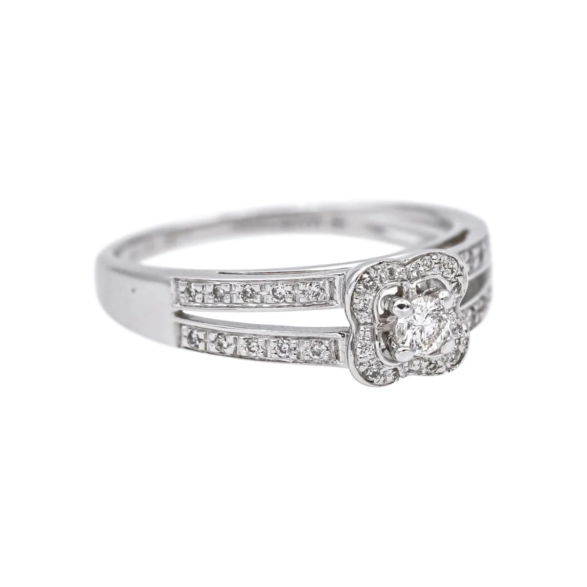 MAUBOUSSIN "Chance d'amour" solitaire ring in white gold and diamonds - Image 5