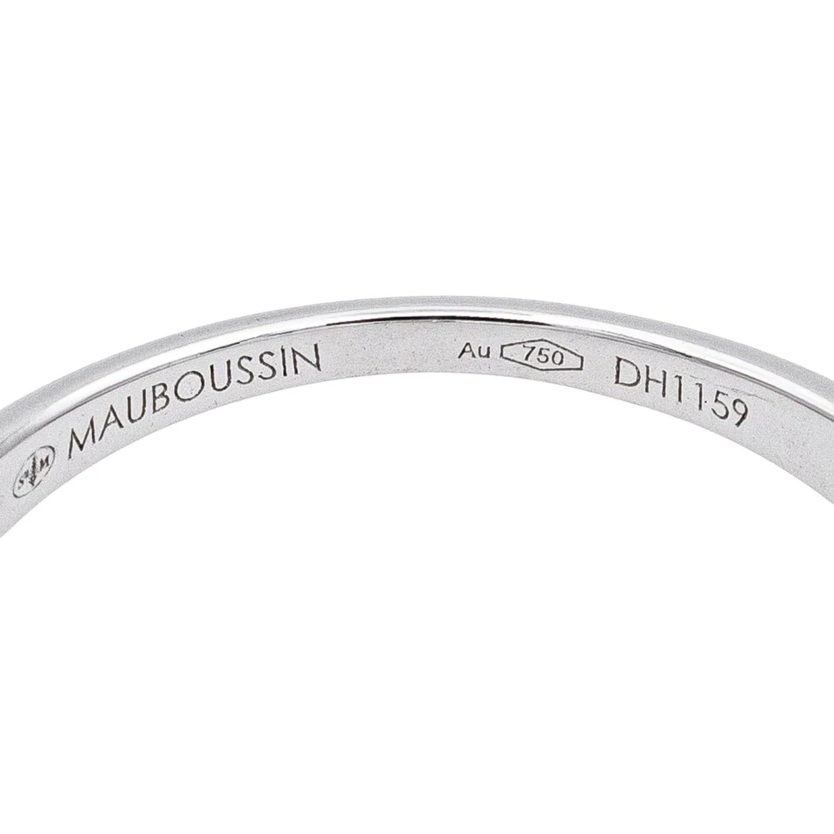 MAUBOUSSIN "Chance d'amour" solitaire ring in white gold and diamonds - Image 6