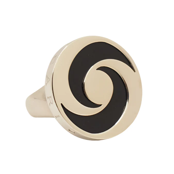 Bulgari Yin Yang ring in white gold and onyx - Image 4