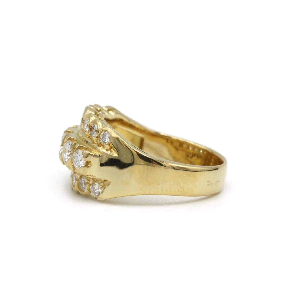 Ring Rush in yellow gold and diamonds - Image 2