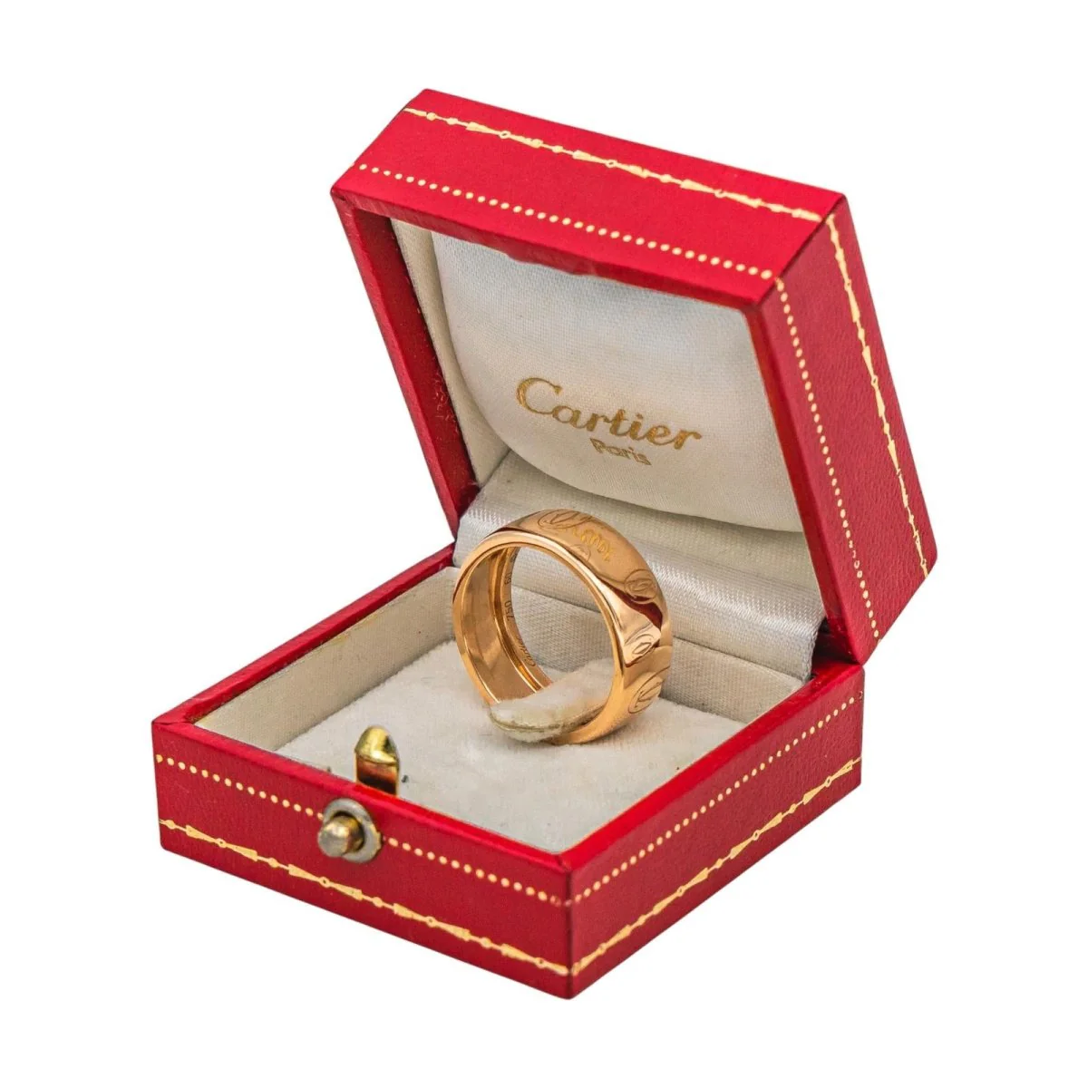 Ring Bandeau CARTIER "Happy Birthday" in Rose gold - Image 5