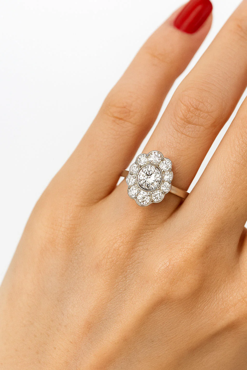 Pompadour diamond ring - Image 2