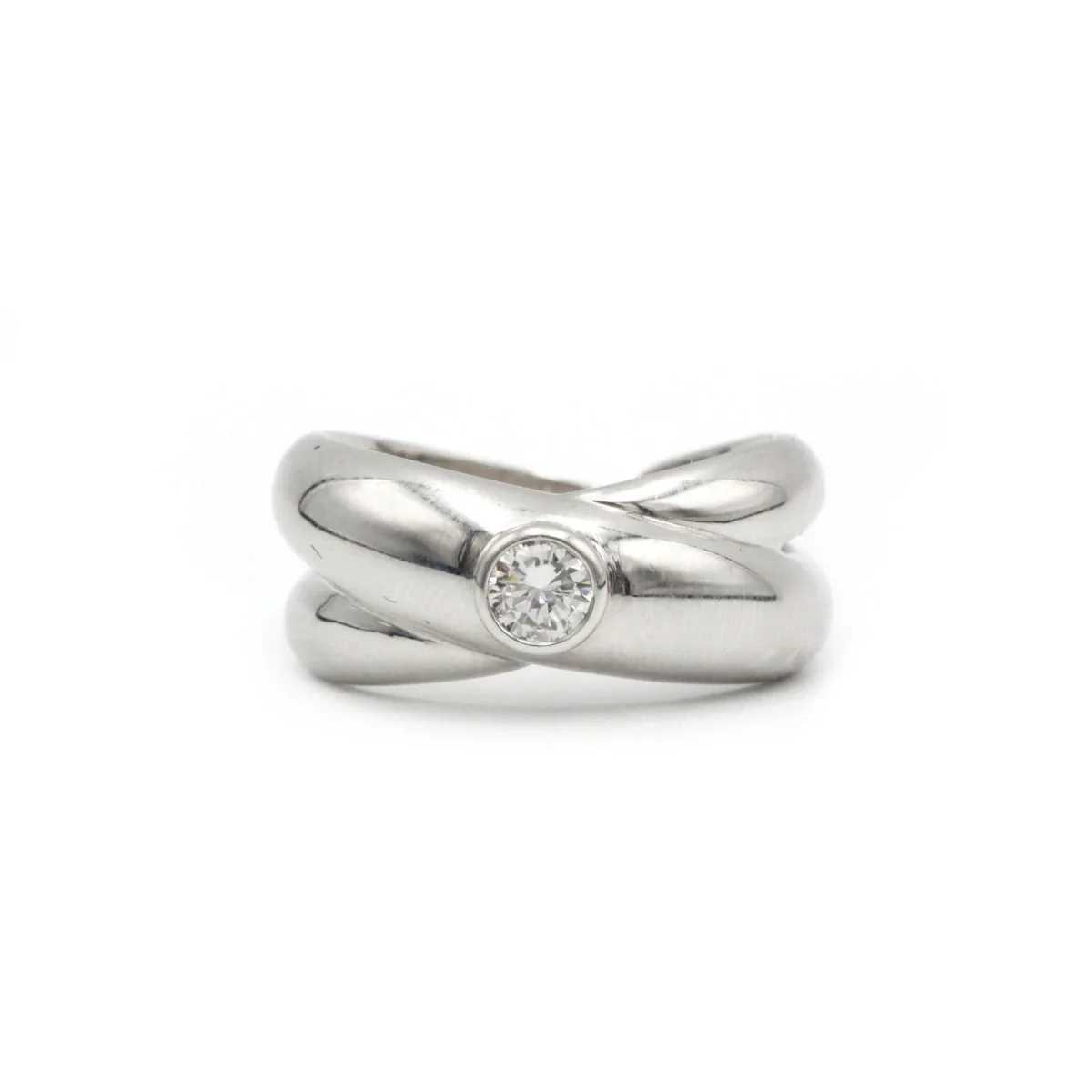 Ring at white gold and diamond