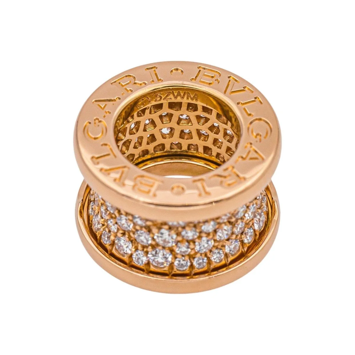 BULGARI "B.Zero1" pendant in rose gold and diamond - Image 2