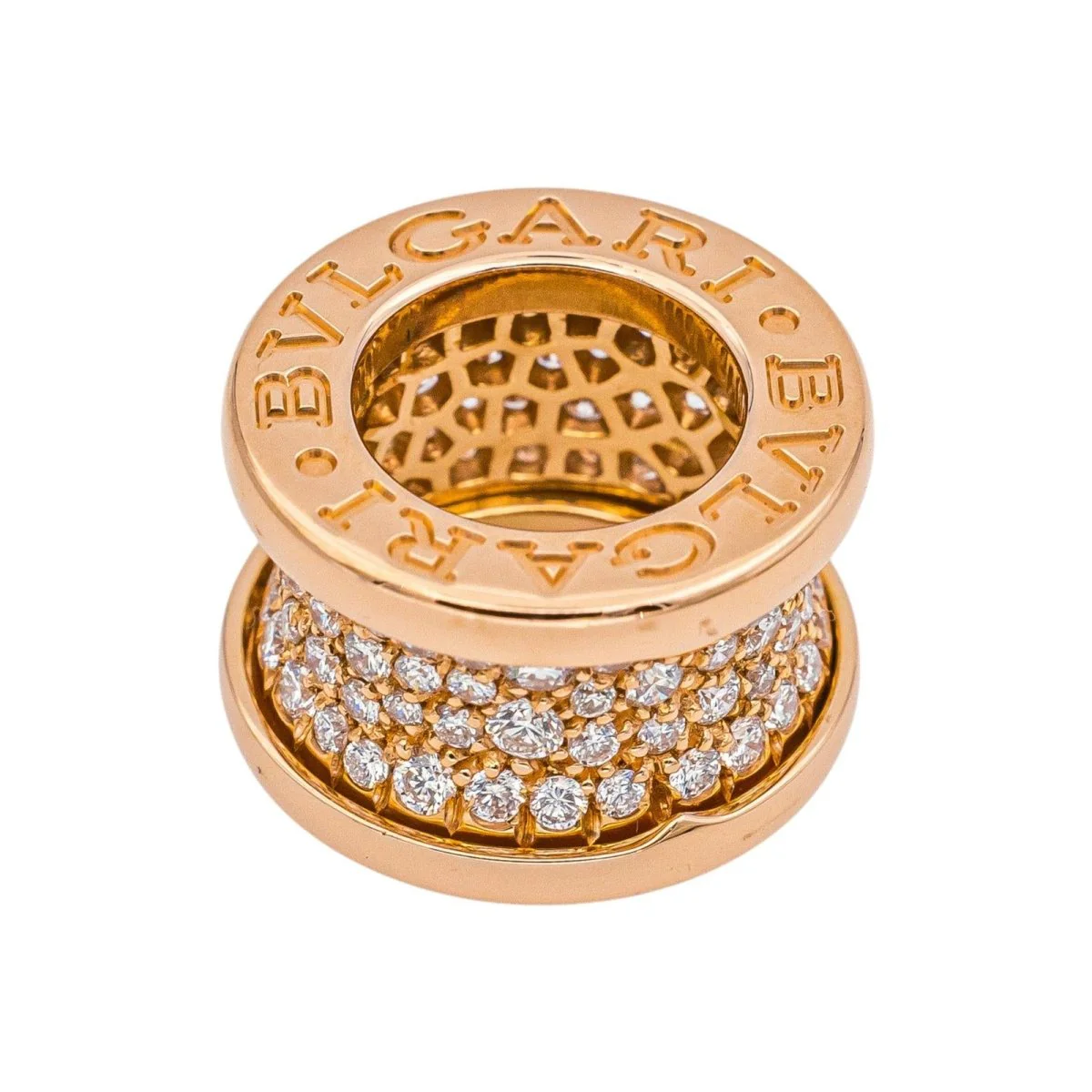 BULGARI "B.Zero1" pendant in rose gold and diamond - Image 3