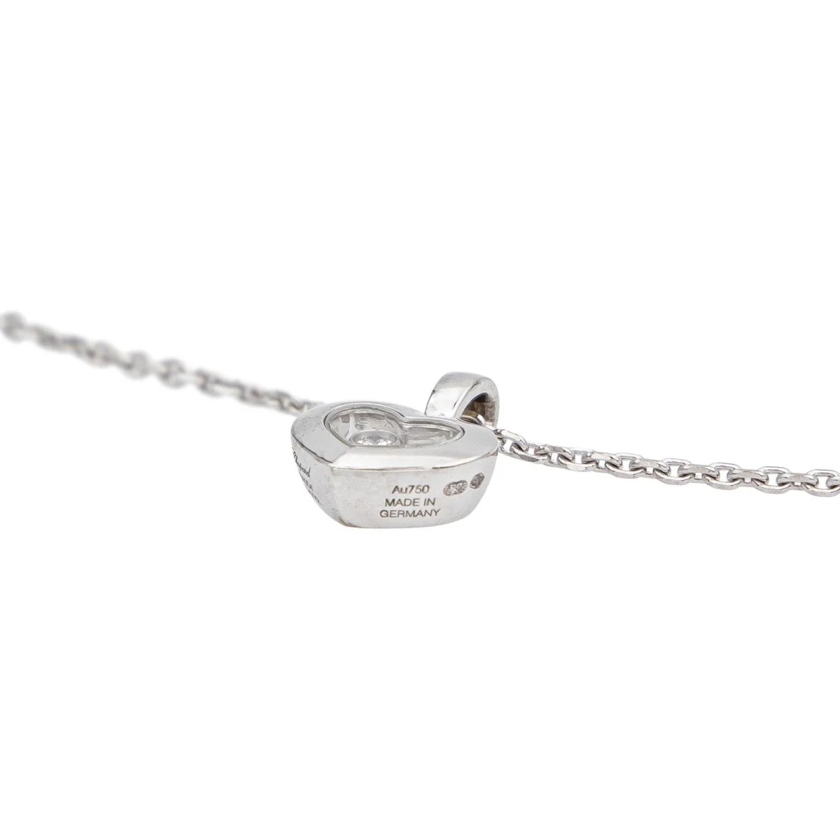 Necklace Pendant CHOPARD "Happy Heart" in White gold and Diamond - Image 8
