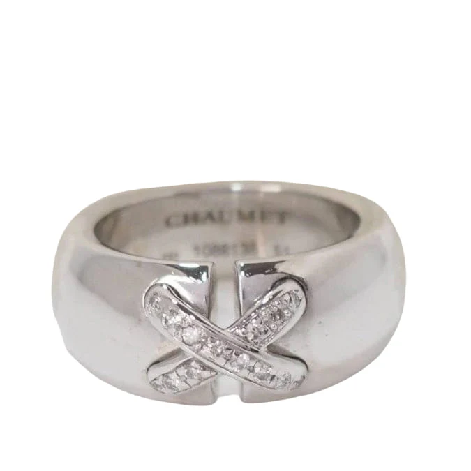 Chaumet Double Liens ring in white gold and diamonds