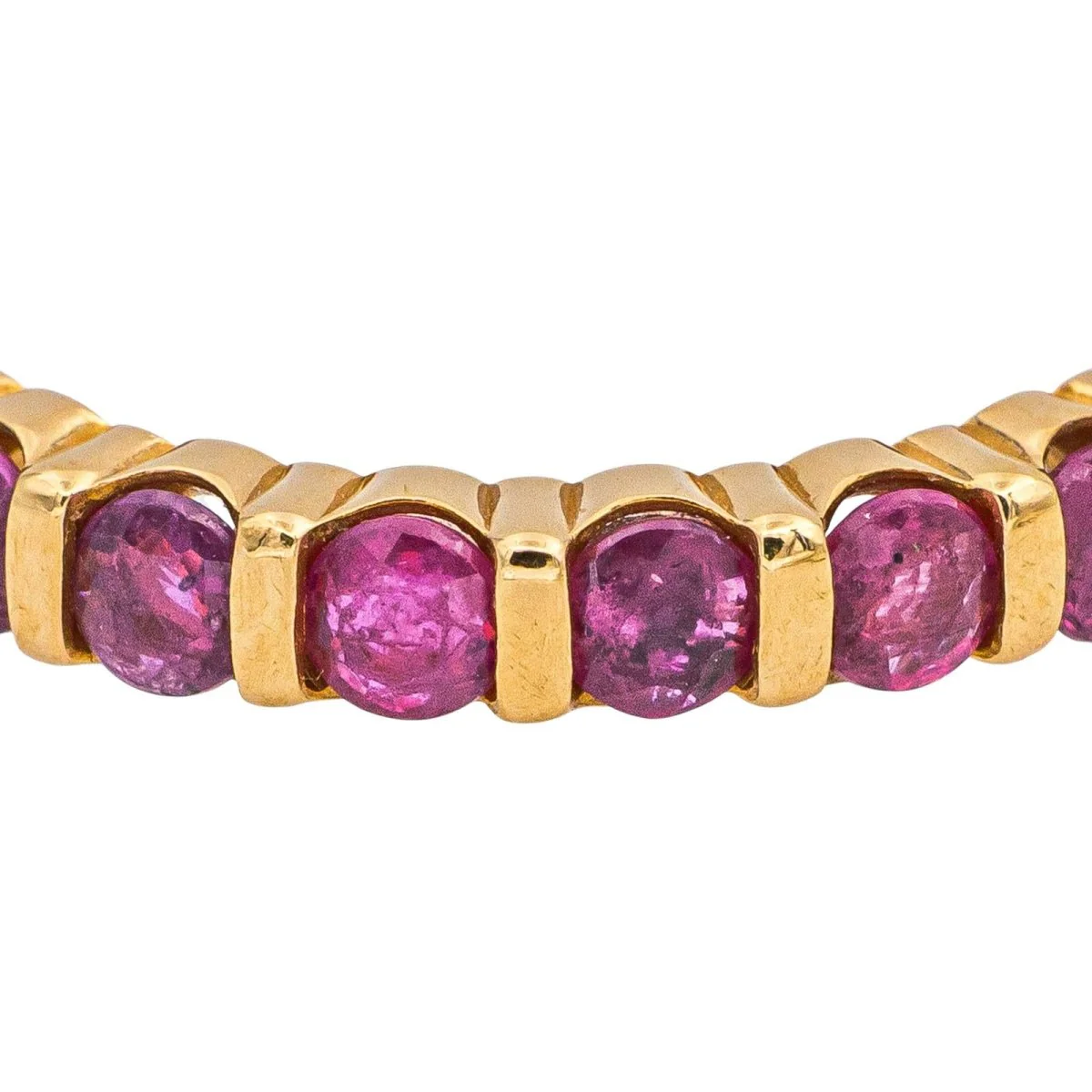 Ring Wedding ring in yellow gold and ruby - Image 6
