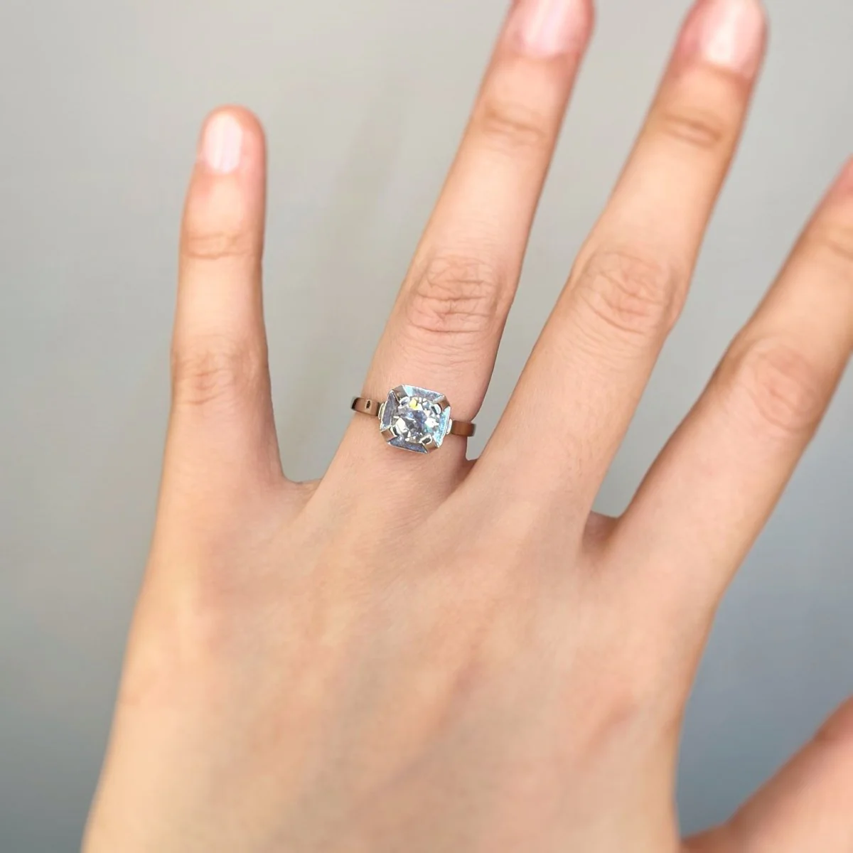 Solitaire - 0.85 carat diamond - Image 4