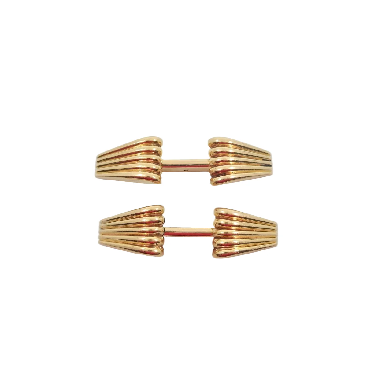 Yellow gold cufflinks