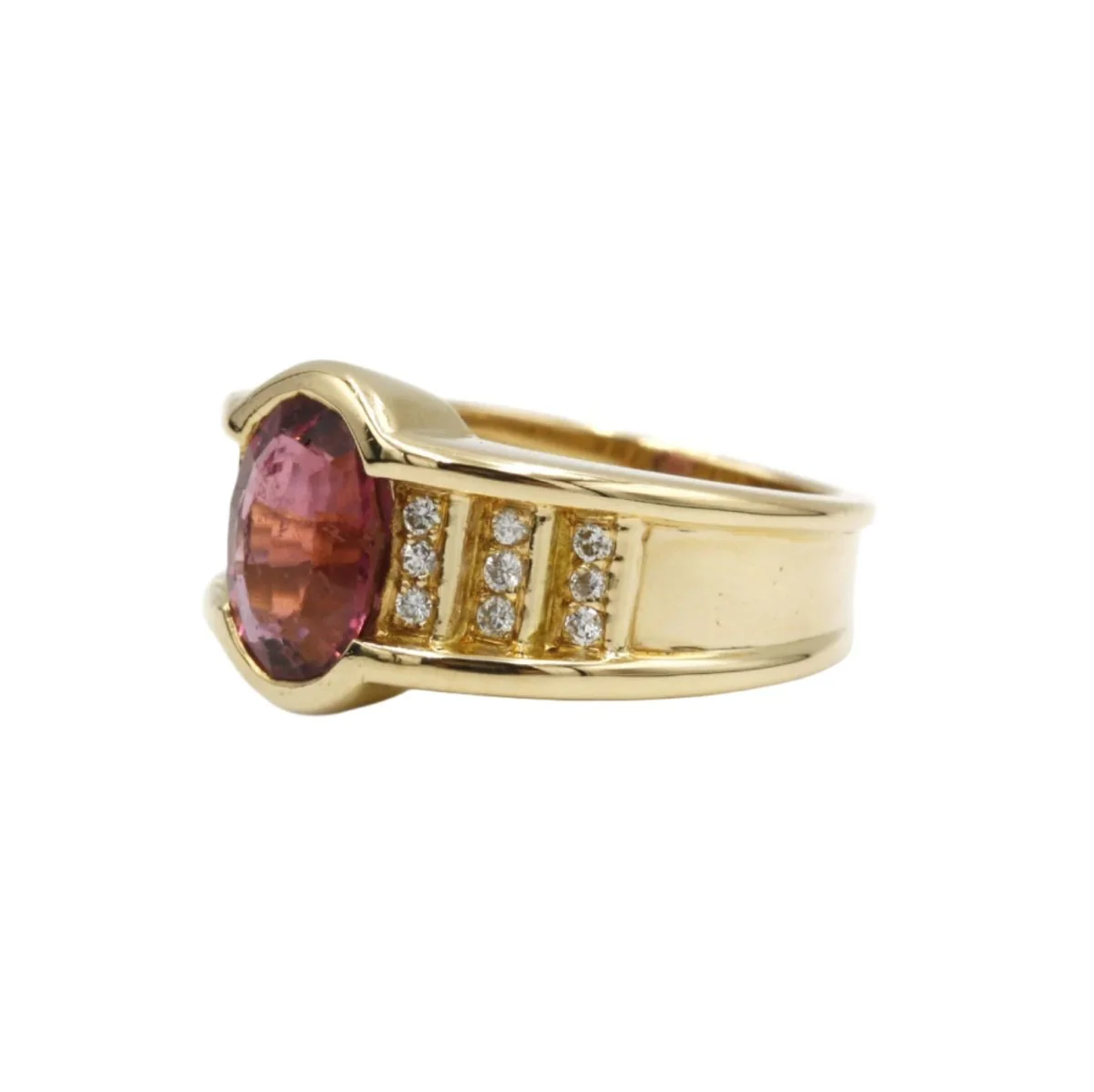 Ring - Gold, tourmaline and diamonds - Image 2