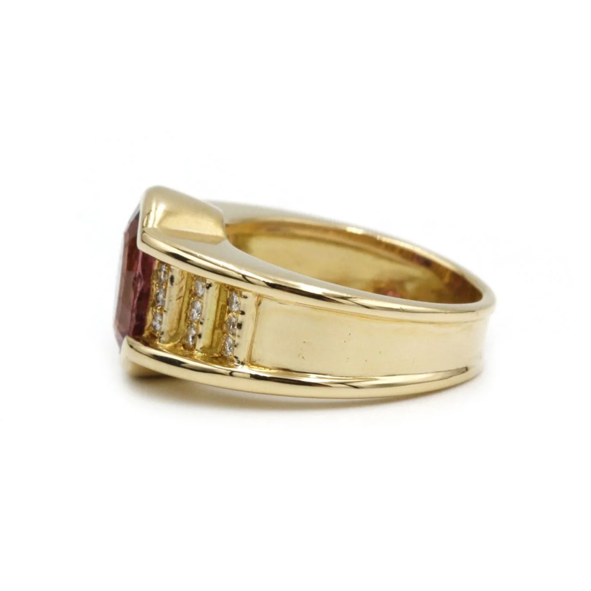 Ring - Gold, tourmaline and diamonds - Image 3