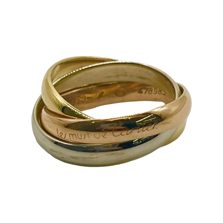 CARTIER "Trinity" ring in yellow gold, rose gold, and white gold