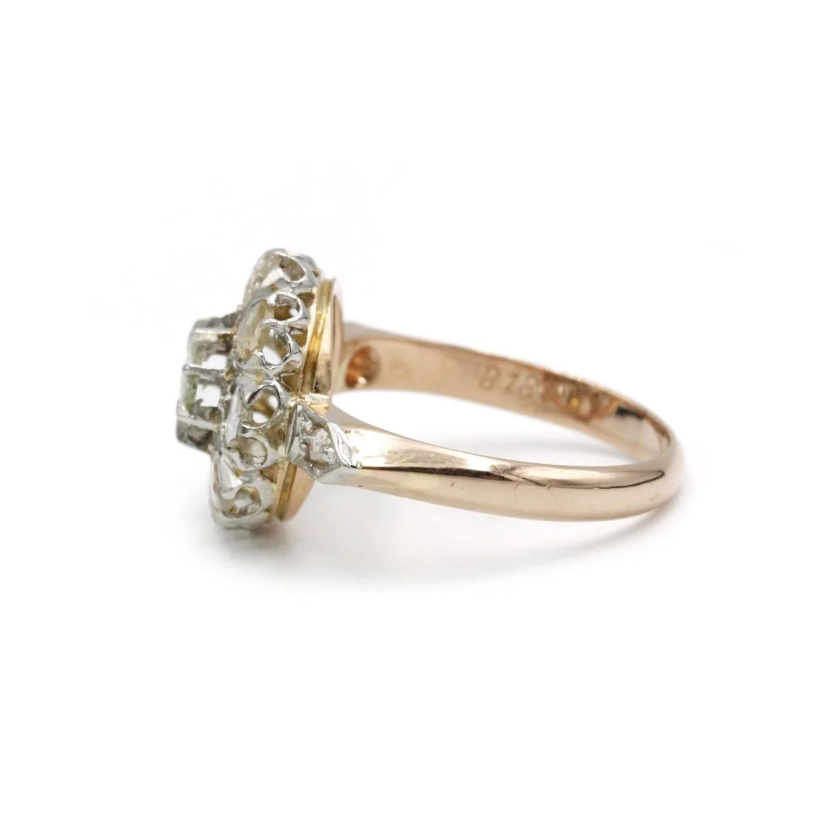 Ring - Gold and diamonds rose cut - Image 3