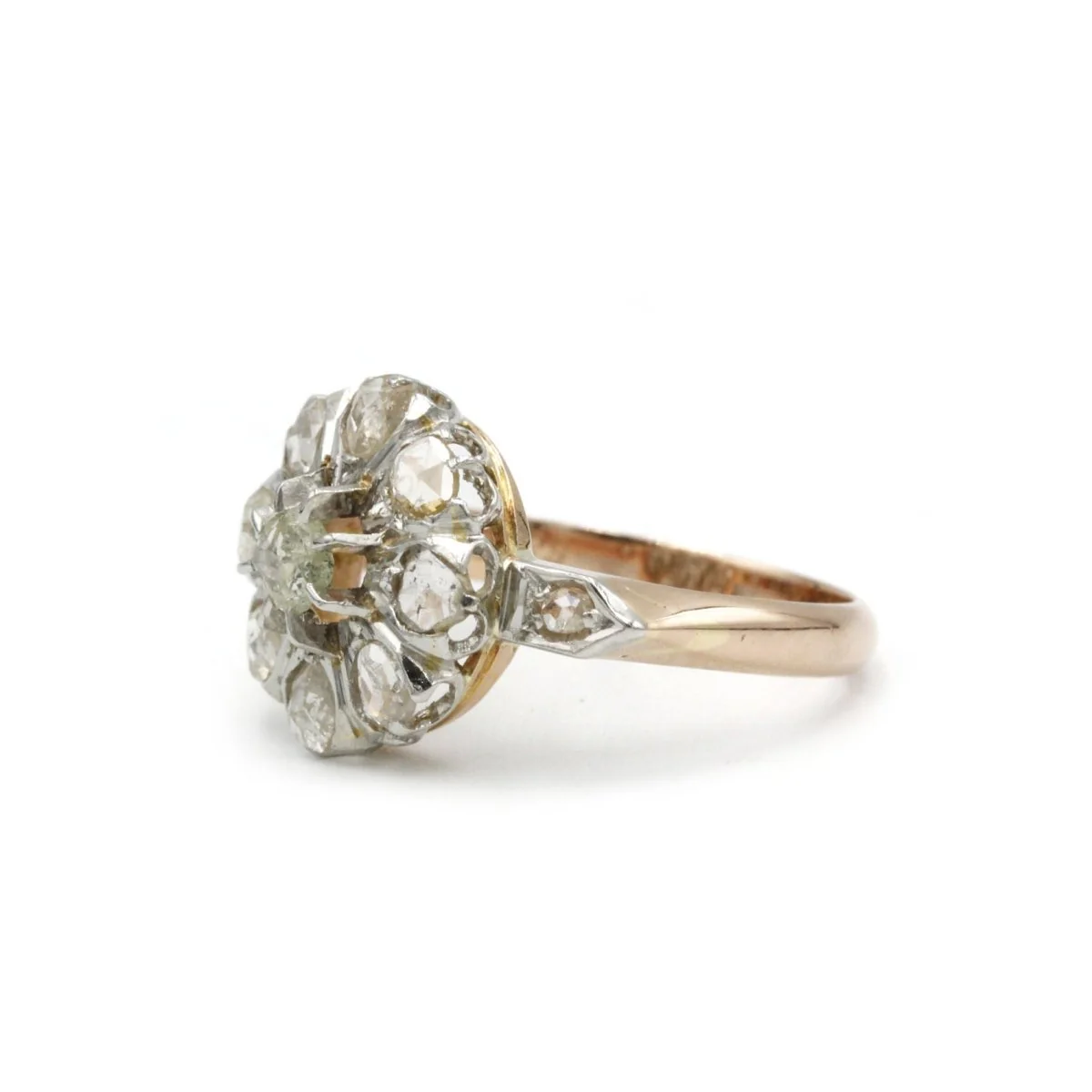 Ring - Gold and diamonds rose cut - Image 4