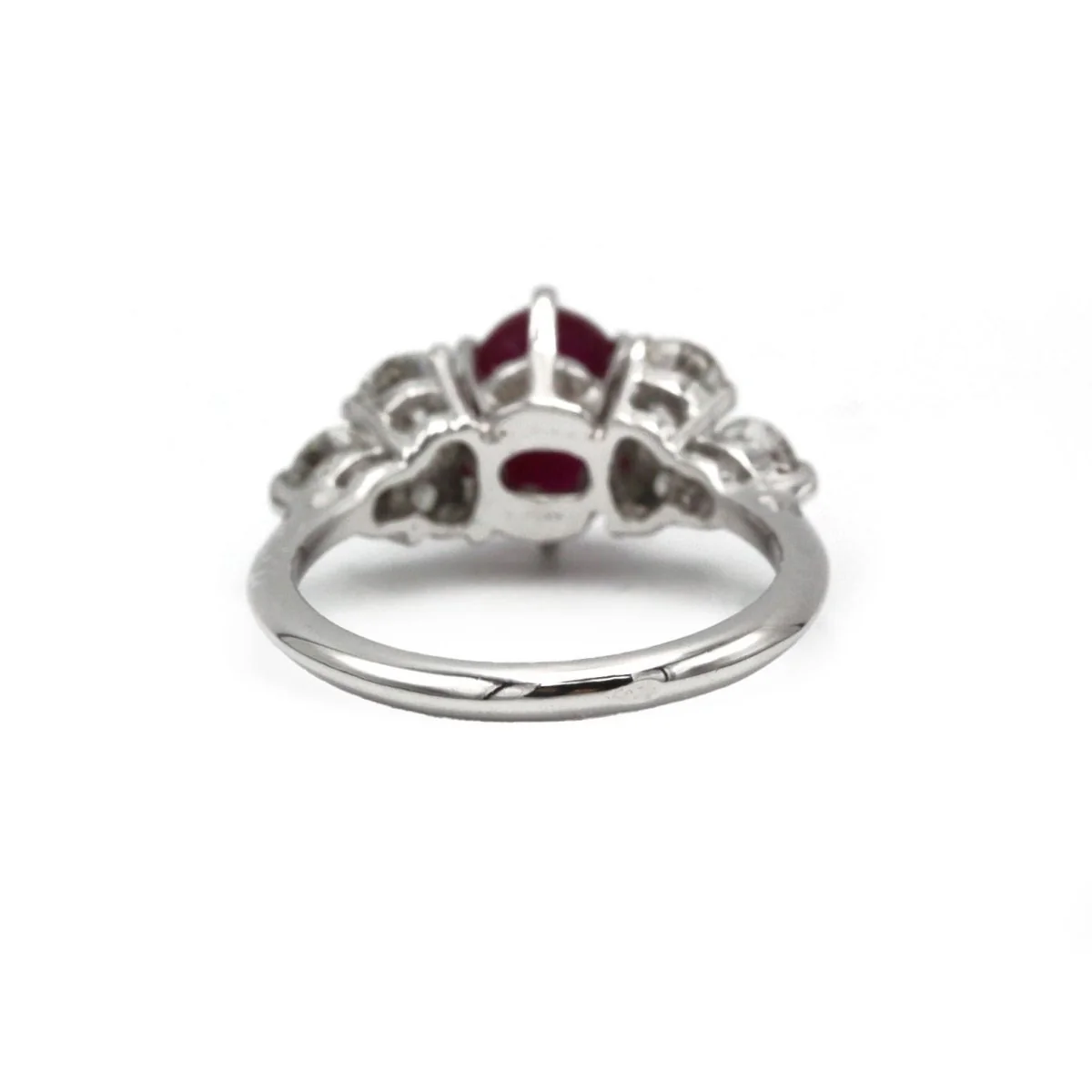 Ring - White Gold, Ruby &amp; Diamonds - Image 2