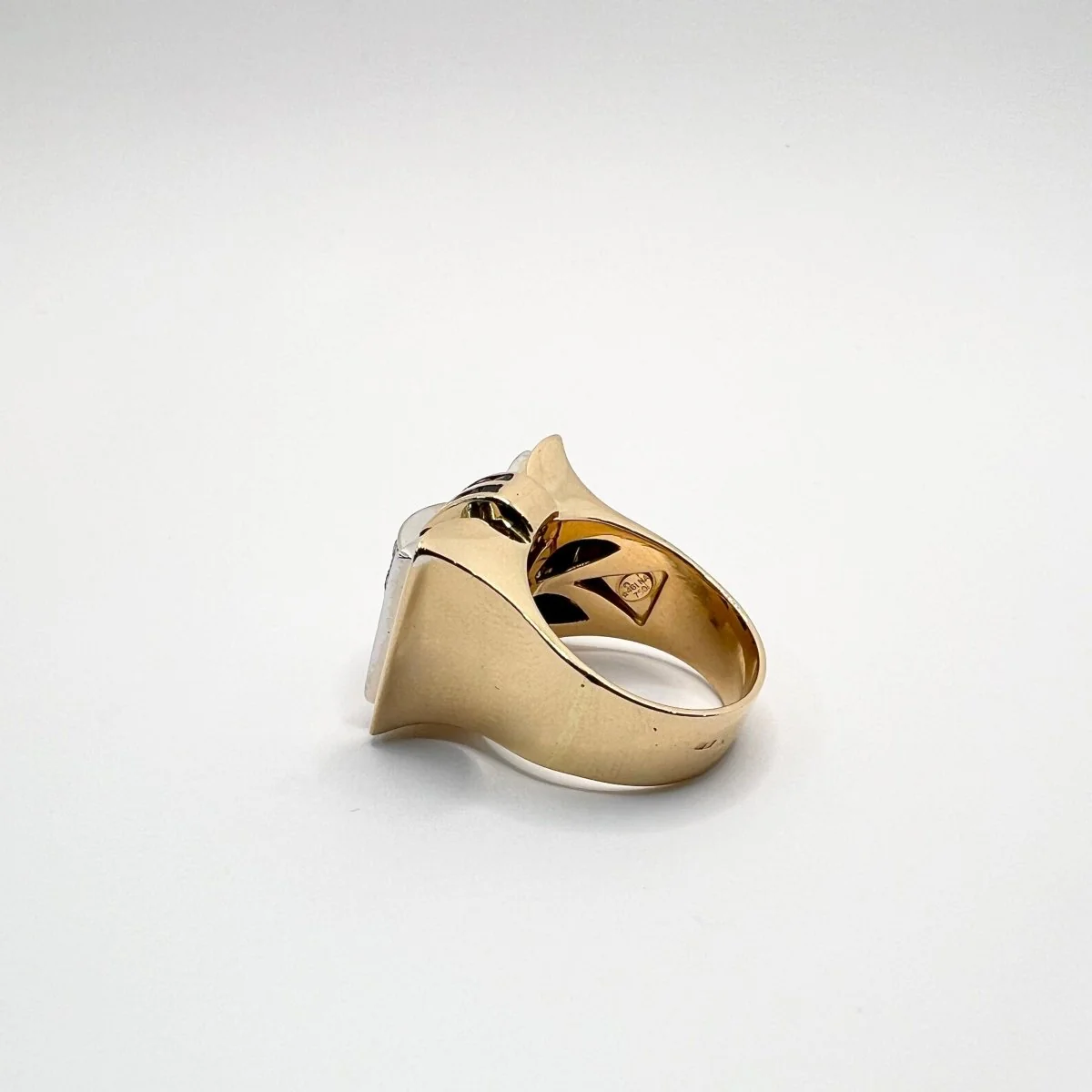 Ring Tank in gold, sapphires and diamonds - Image 3