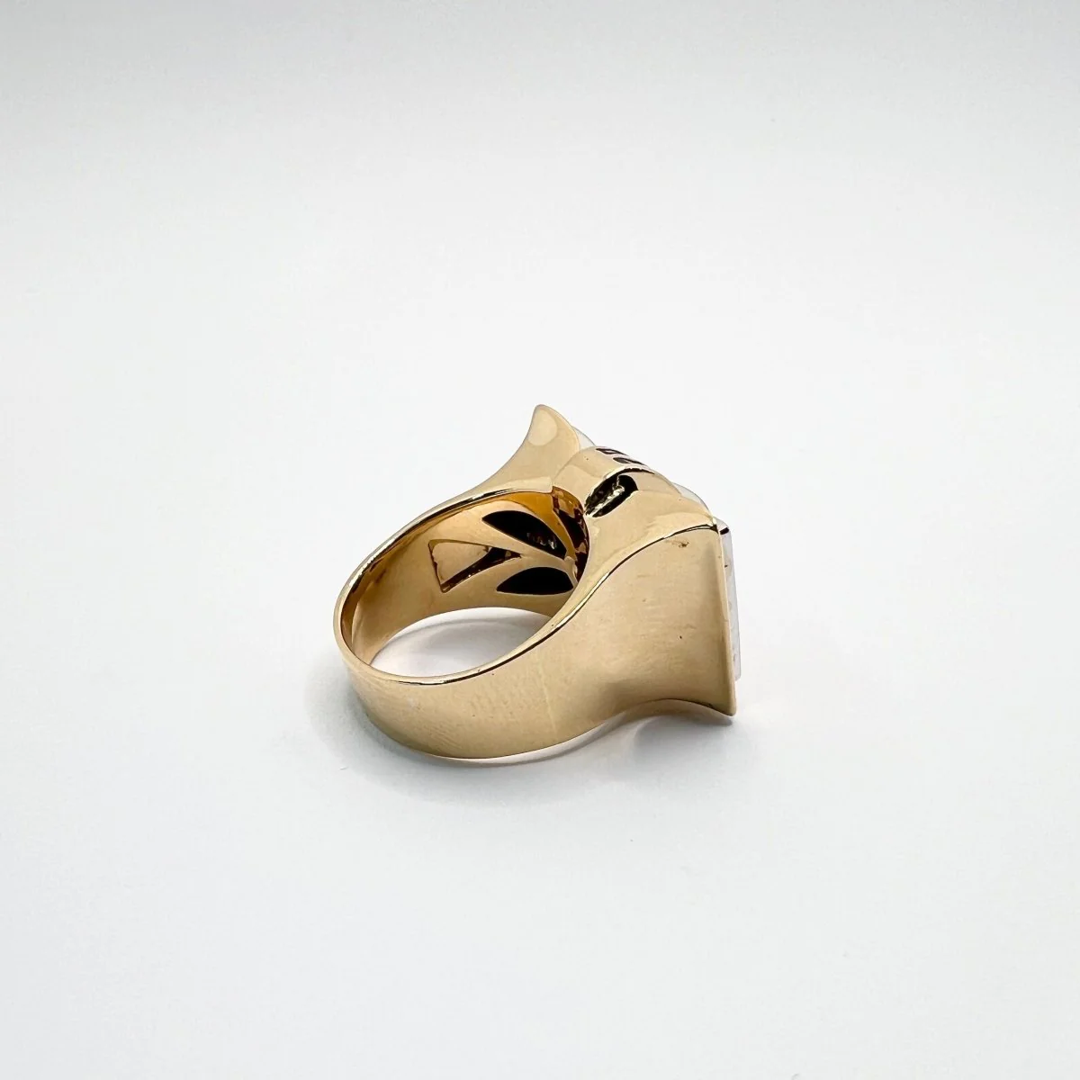 Ring Tank in gold, sapphires and diamonds - Image 4