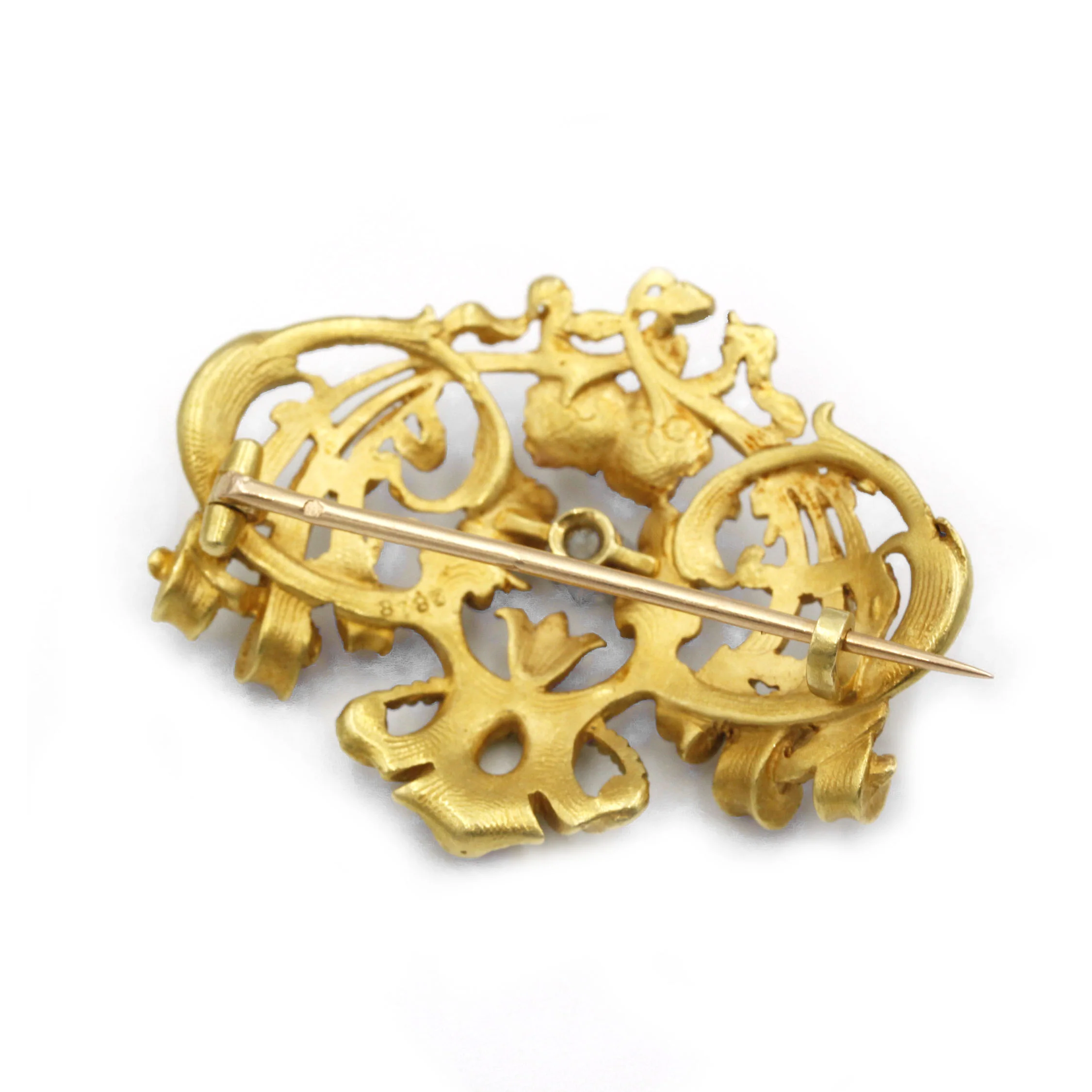 Brooch - Gold & Diamonds - Image 2