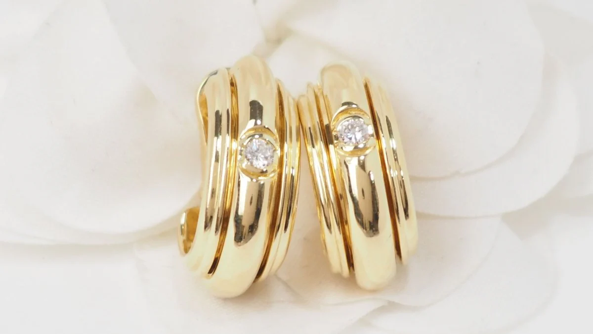 PIAGET “Possession” earrings in yellow gold and diamond - Image 3