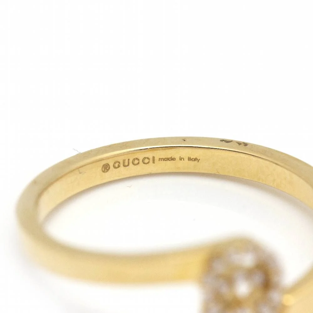 Used GUCCI yellow gold ring with diamonds - Image 6