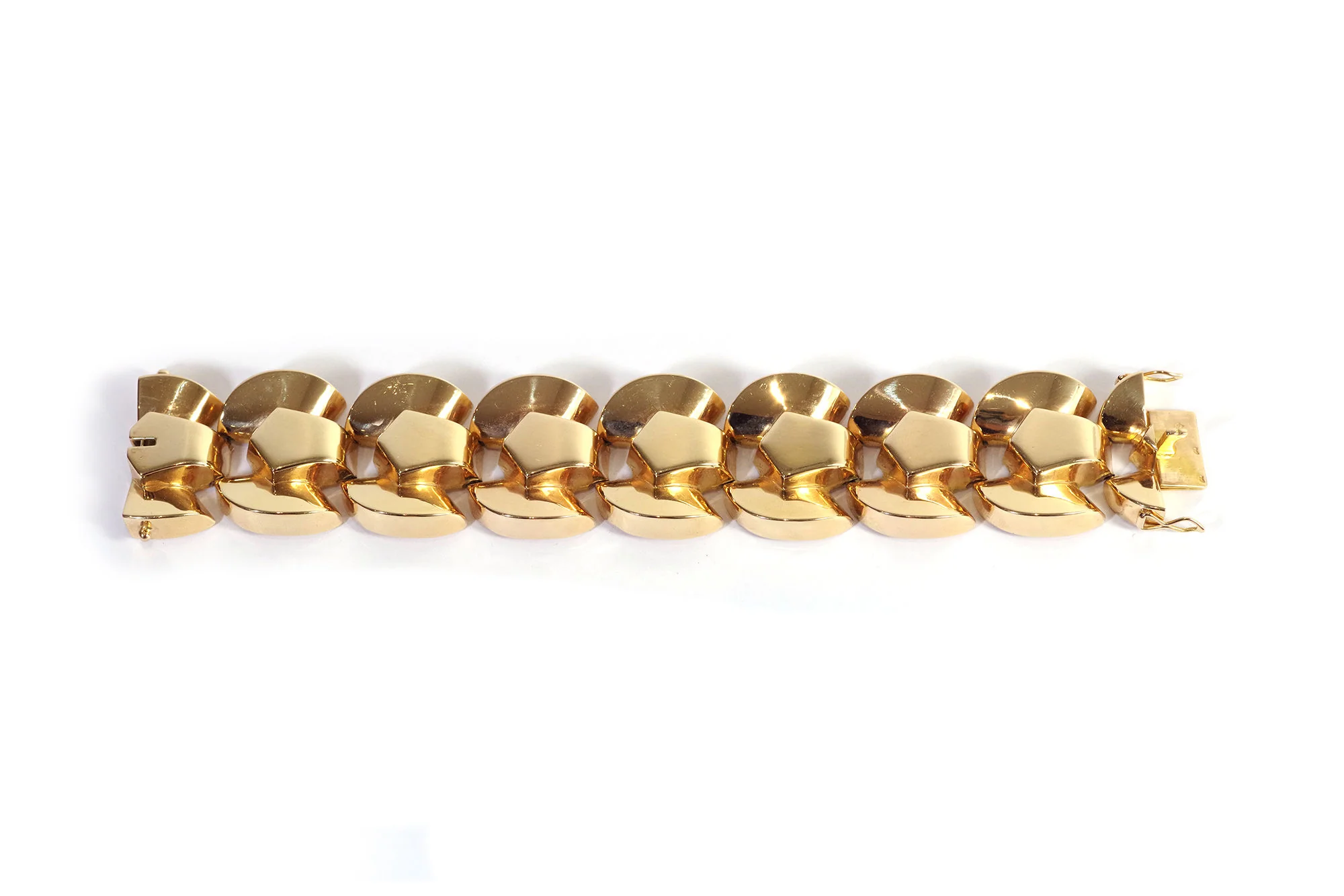 Tank bracelet in yellow gold - Image 3
